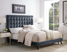 Load image into Gallery viewer, Eden Velvet Bed in Queen Size