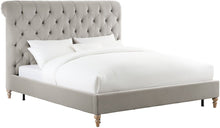 Load image into Gallery viewer, Putnam Grey Velvet Bed King Size