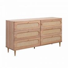 Load image into Gallery viewer, Carmen Cane 6 Drawer Dresser