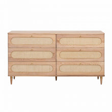 Load image into Gallery viewer, Carmen Cane 6 Drawer Dresser