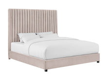 Load image into Gallery viewer, Arabelle Blush Velvet Bed in Queen