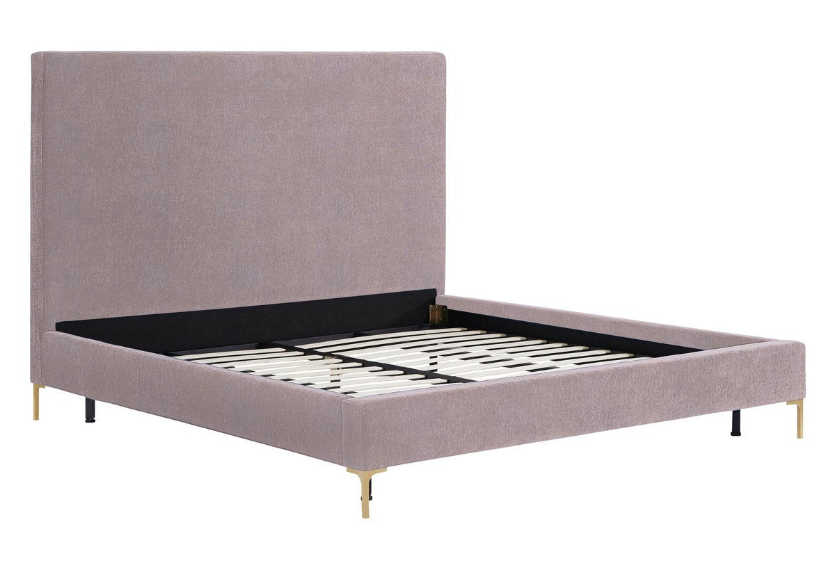 Delilah Textured Velvet Bed in Queen