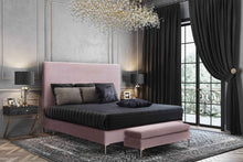 Load image into Gallery viewer, Delilah Textured Velvet Bed in Queen
