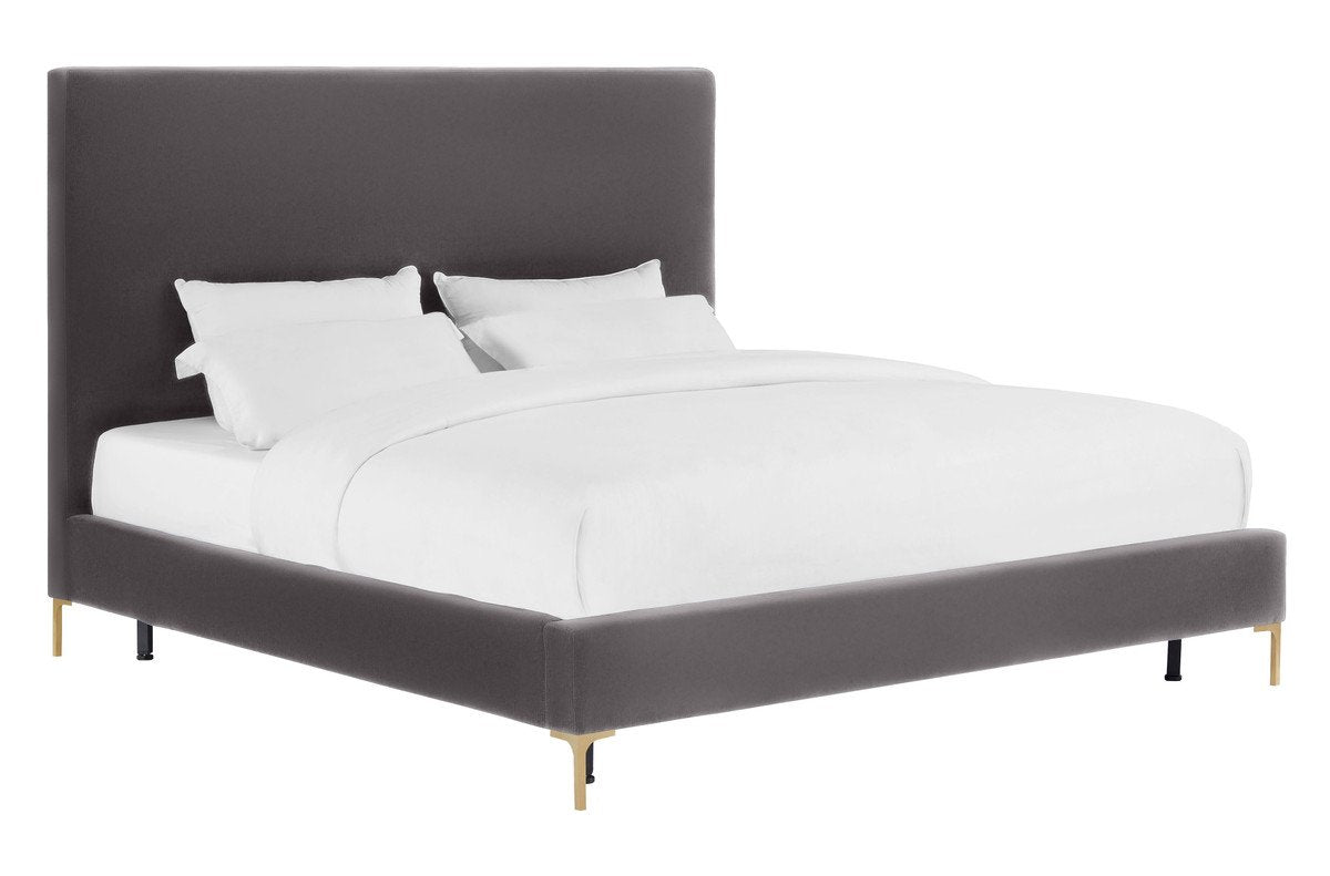 Delilah Textured Velvet Bed in Queen