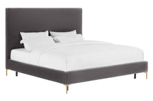 Load image into Gallery viewer, Delilah Textured Velvet Bed in Queen