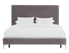 Load image into Gallery viewer, Delilah Textured Velvet Bed in Queen