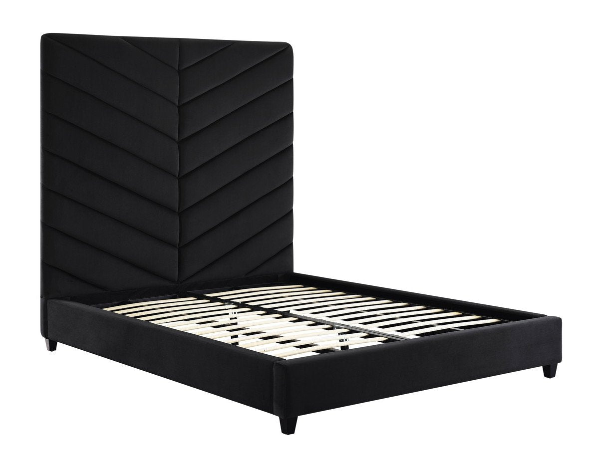 Javan Velvet Bed in King