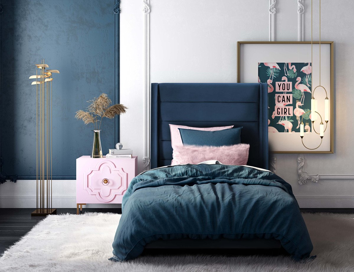 Koah Velvet Bed in Twin
