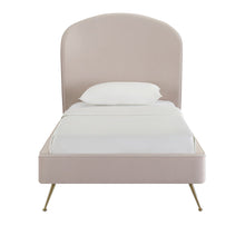 Load image into Gallery viewer, Vivi Blush Velvet Bed in Twin