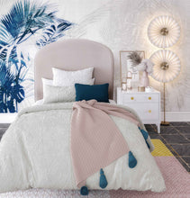 Load image into Gallery viewer, Vivi Blush Velvet Bed in Twin