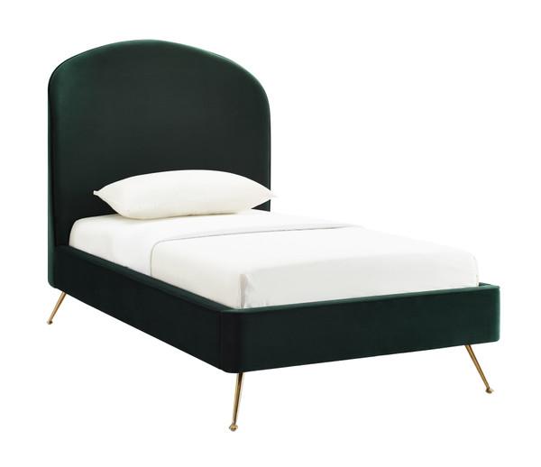 Vivi Blush Velvet Bed in Twin
