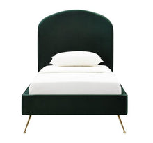 Load image into Gallery viewer, Vivi Blush Velvet Bed in Twin