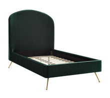 Load image into Gallery viewer, Vivi Blush Velvet Bed in Twin