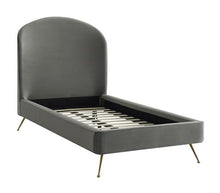 Load image into Gallery viewer, Vivi Blush Velvet Bed in Twin