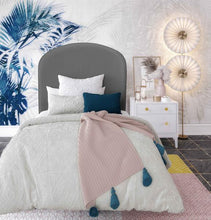 Load image into Gallery viewer, Vivi Blush Velvet Bed in Twin