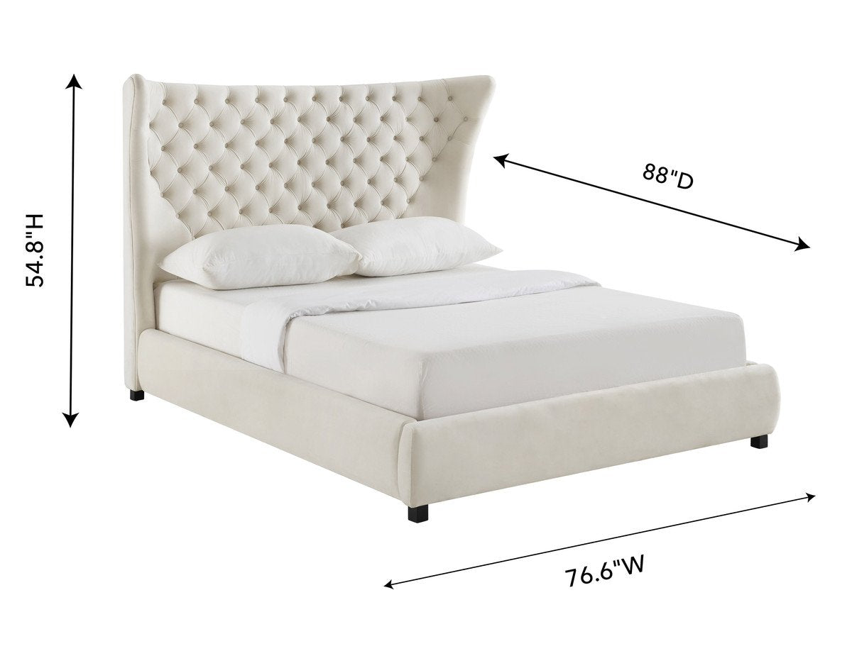 Sassy Velvet King Bed