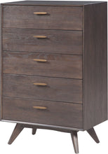 Load image into Gallery viewer, Loft Wooden 5 Drawer Chest