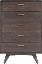 Load image into Gallery viewer, Loft Wooden 5 Drawer Chest