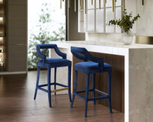 Load image into Gallery viewer, Tiffany Velvet Bar Stool