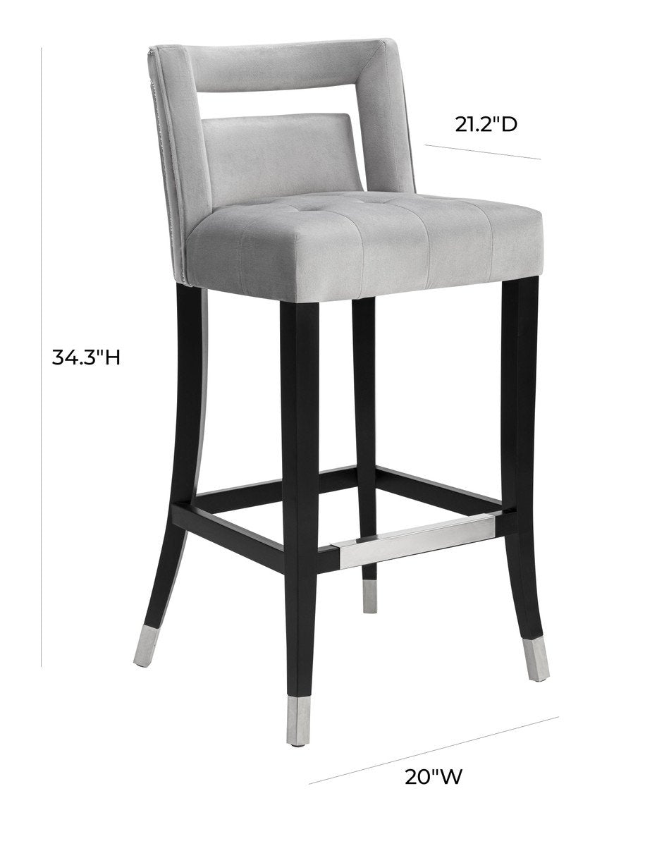 Hart Velvet Counter Stool