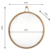 Load image into Gallery viewer, Rowan Brass Mirror