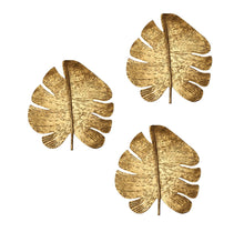 Load image into Gallery viewer, Gold Leaf Wall Art - Set of 3