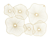 Load image into Gallery viewer, Amoeba Gold Wall Art