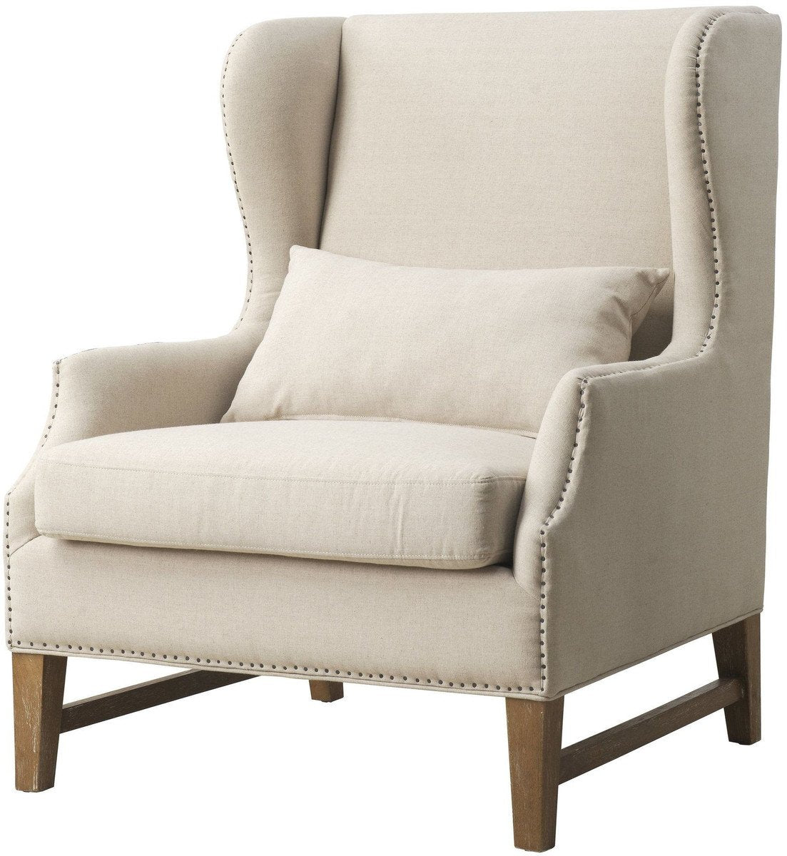 Devon Linen Wing Chair