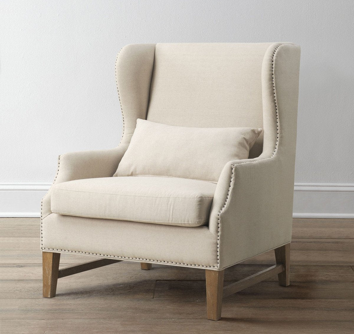 Devon Linen Wing Chair