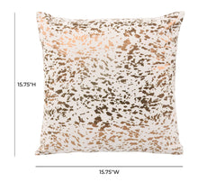 Load image into Gallery viewer, Leather Speckled Gold Pillow