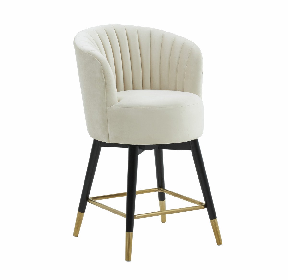 Liana Velvet Swivel Stool by Inspire Me! Home Decor
