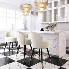 Load image into Gallery viewer, Liana Velvet Swivel Stool by Inspire Me! Home Decor