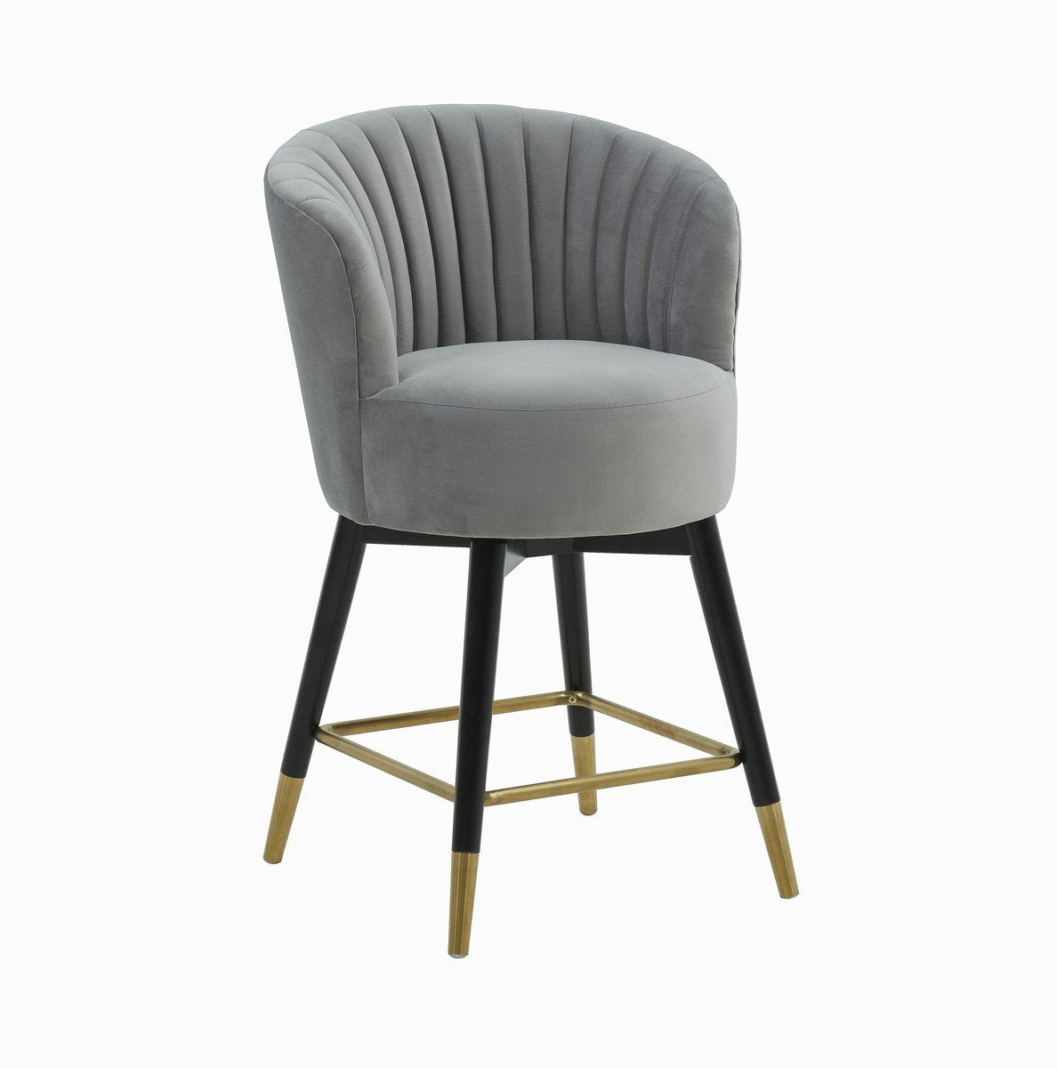 Liana Velvet Swivel Stool by Inspire Me! Home Decor