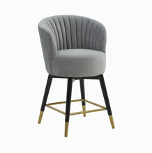 Load image into Gallery viewer, Liana Velvet Swivel Stool by Inspire Me! Home Decor