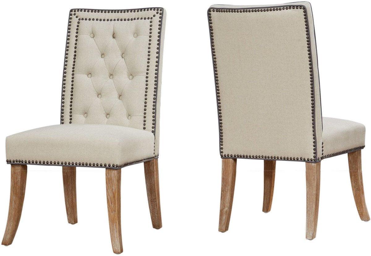 Garrett Linen Dining Chair (Set of 2)