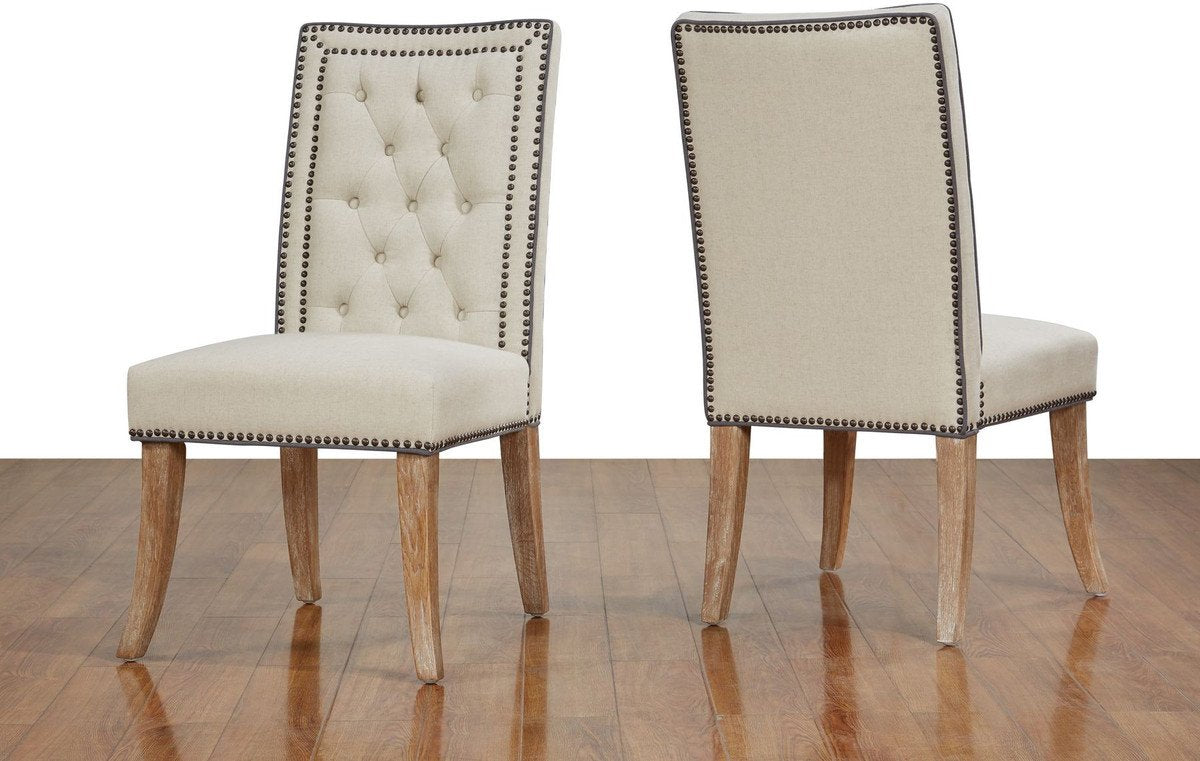 Garrett Linen Dining Chair (Set of 2)