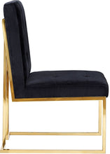 Load image into Gallery viewer, Akiko Black Velvet Chair (Set of 2)