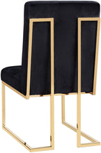 Load image into Gallery viewer, Akiko Black Velvet Chair (Set of 2)
