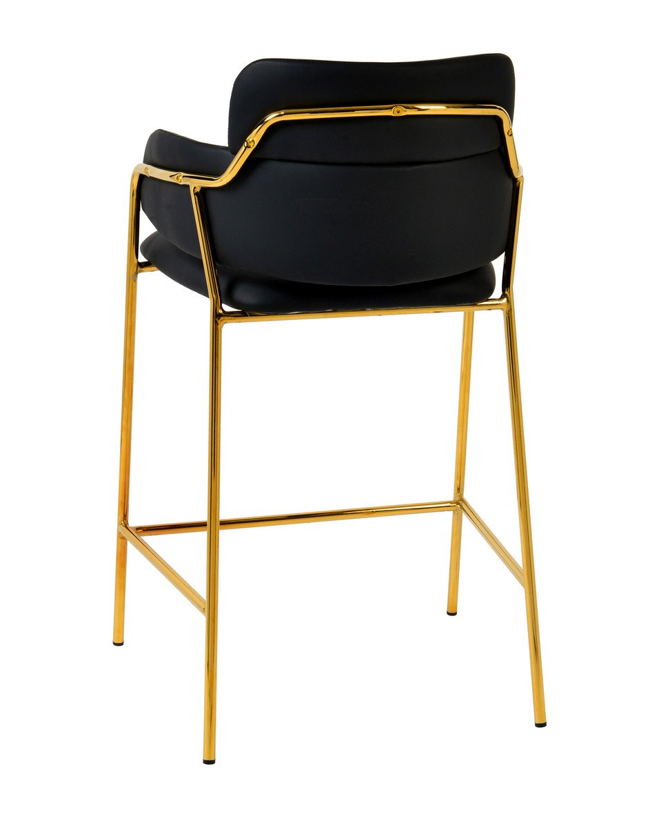 Karl Black Vegan Leather Counter Stool (Set of 2)