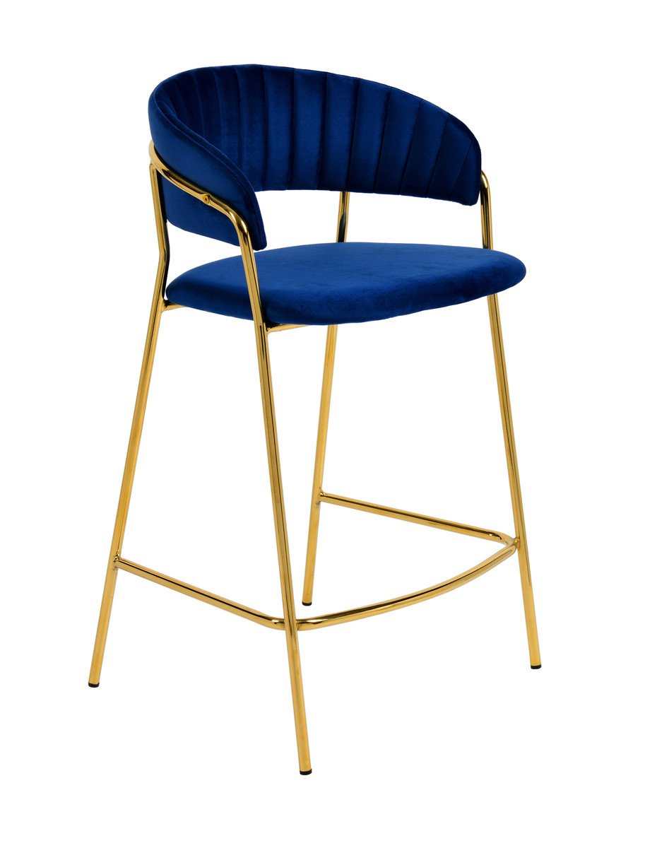Padma Velvet/Vegan Leather Counter Stool (Set of 2)