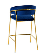 Load image into Gallery viewer, Padma Velvet/Vegan Leather Counter Stool (Set of 2)