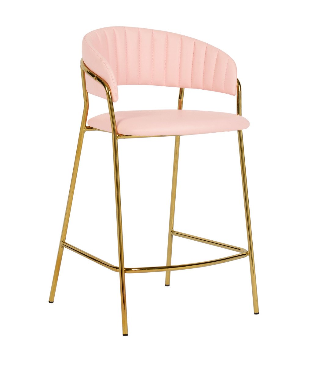 Padma Velvet/Vegan Leather Counter Stool (Set of 2)