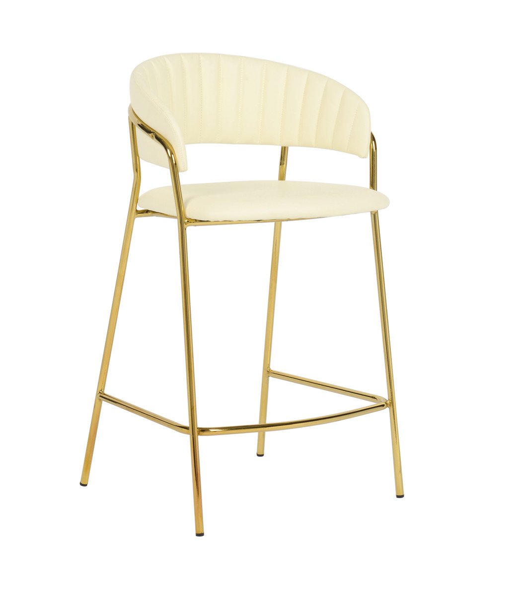 Padma Velvet/Vegan Leather Counter Stool (Set of 2)