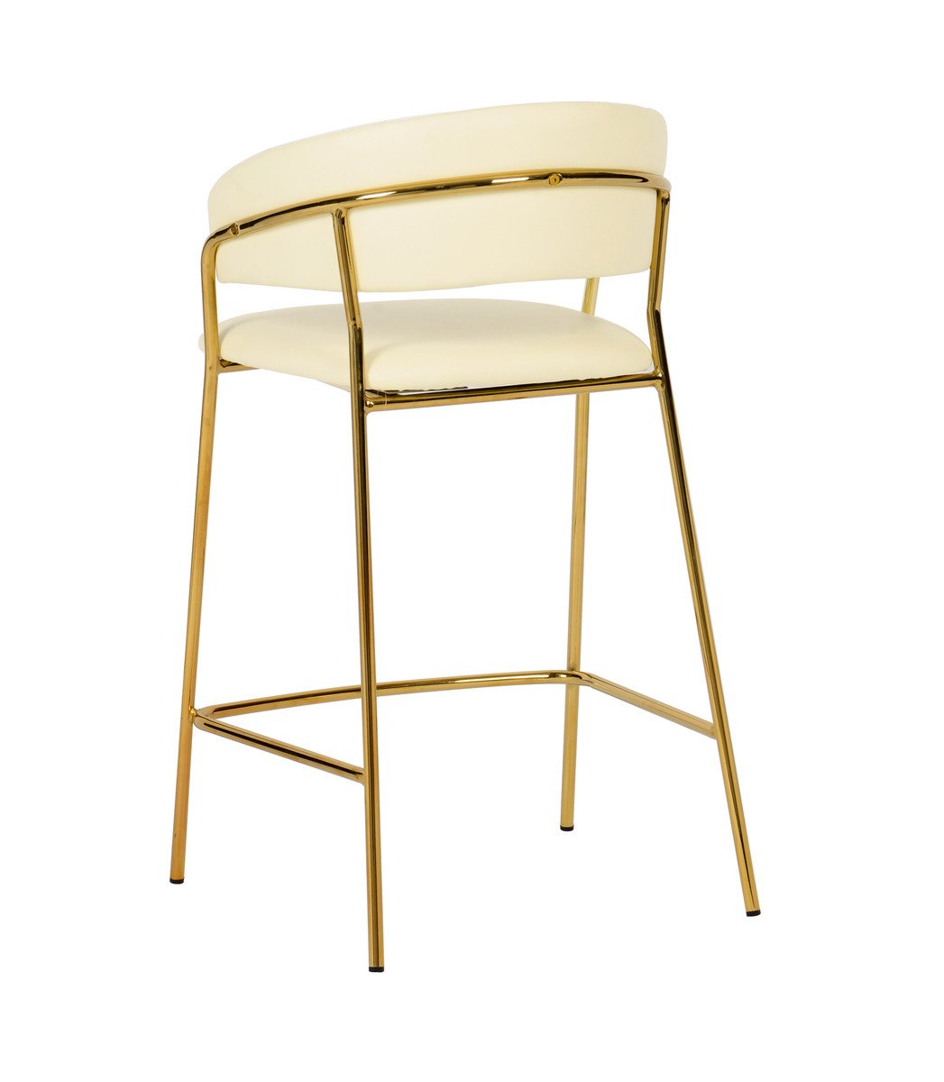 Padma Velvet/Vegan Leather Counter Stool (Set of 2)