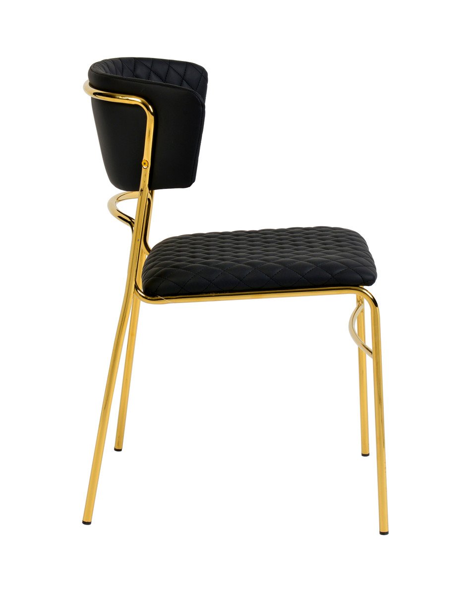 Drant Black Vegan Leather Chair (Set of 2)