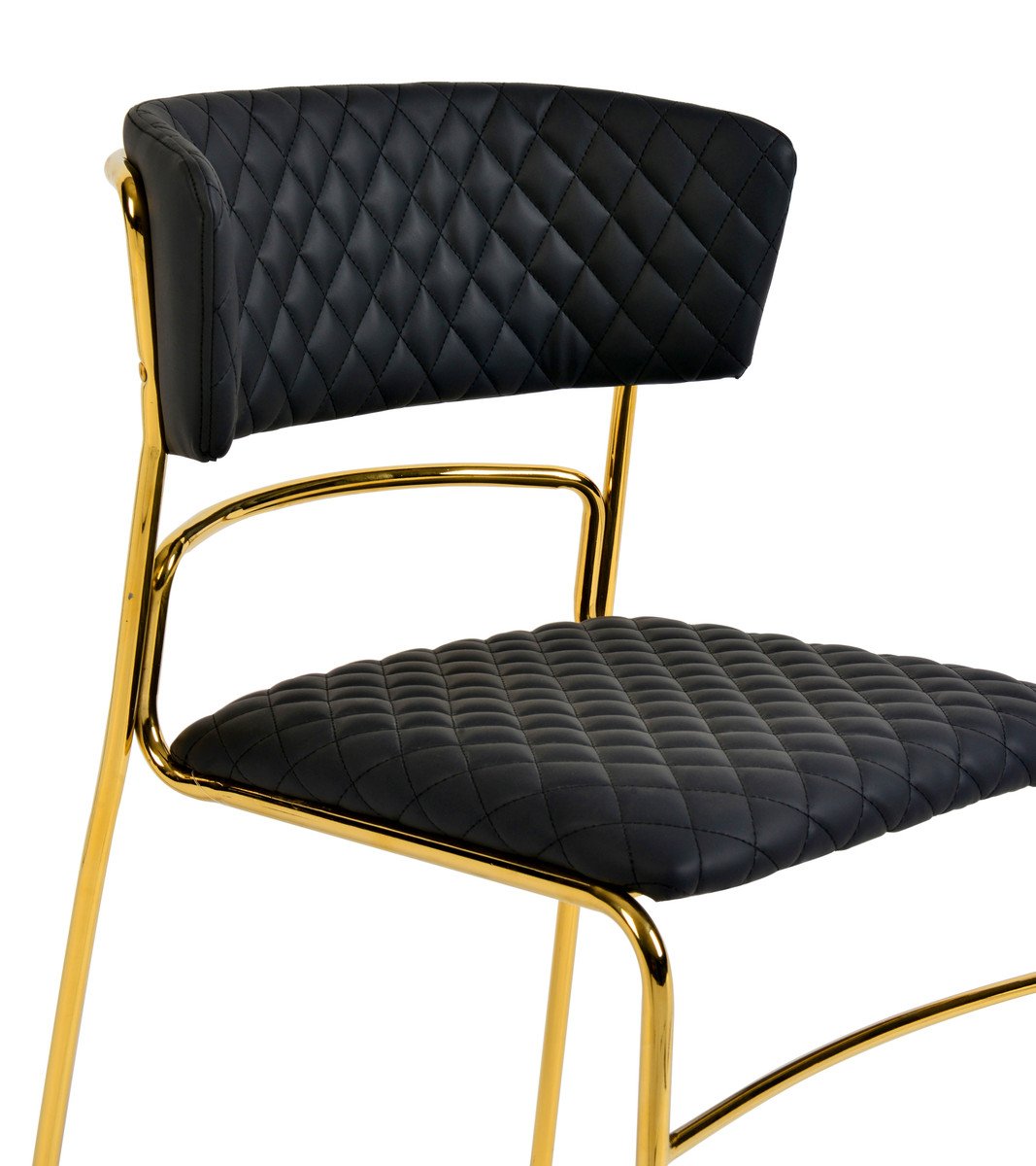 Drant Black Vegan Leather Chair (Set of 2)