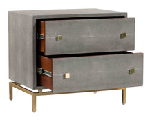 Load image into Gallery viewer, Pesce Shagreen Nightstand