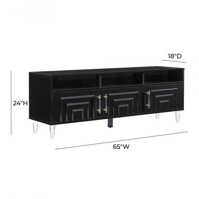 Famke Black Media Console