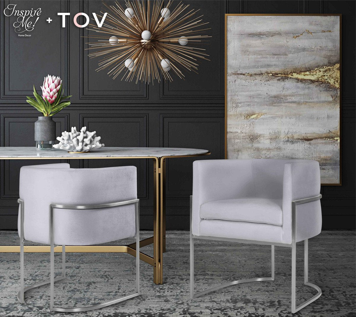 Giselle Velvet Dining Chair By Inspire Me! Home Decor