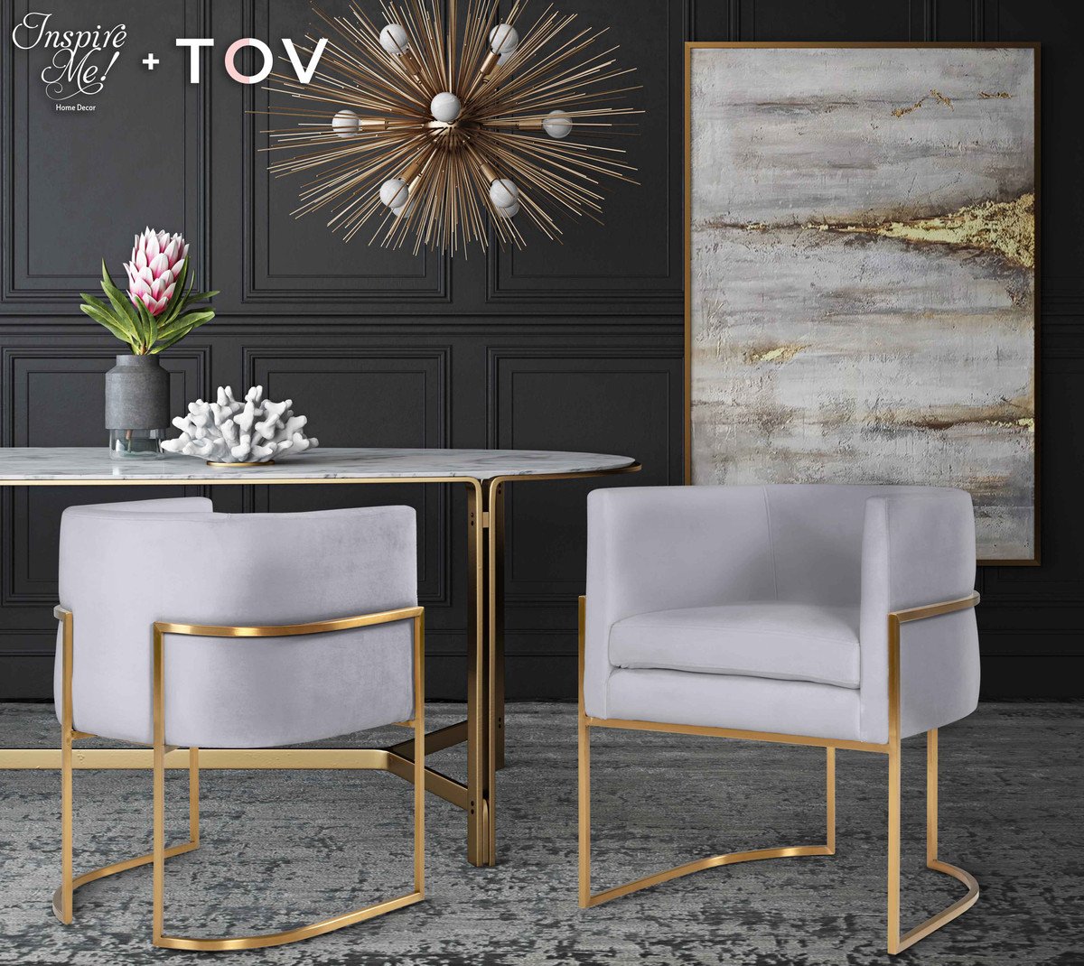 Giselle Velvet Dining Chair By Inspire Me! Home Decor